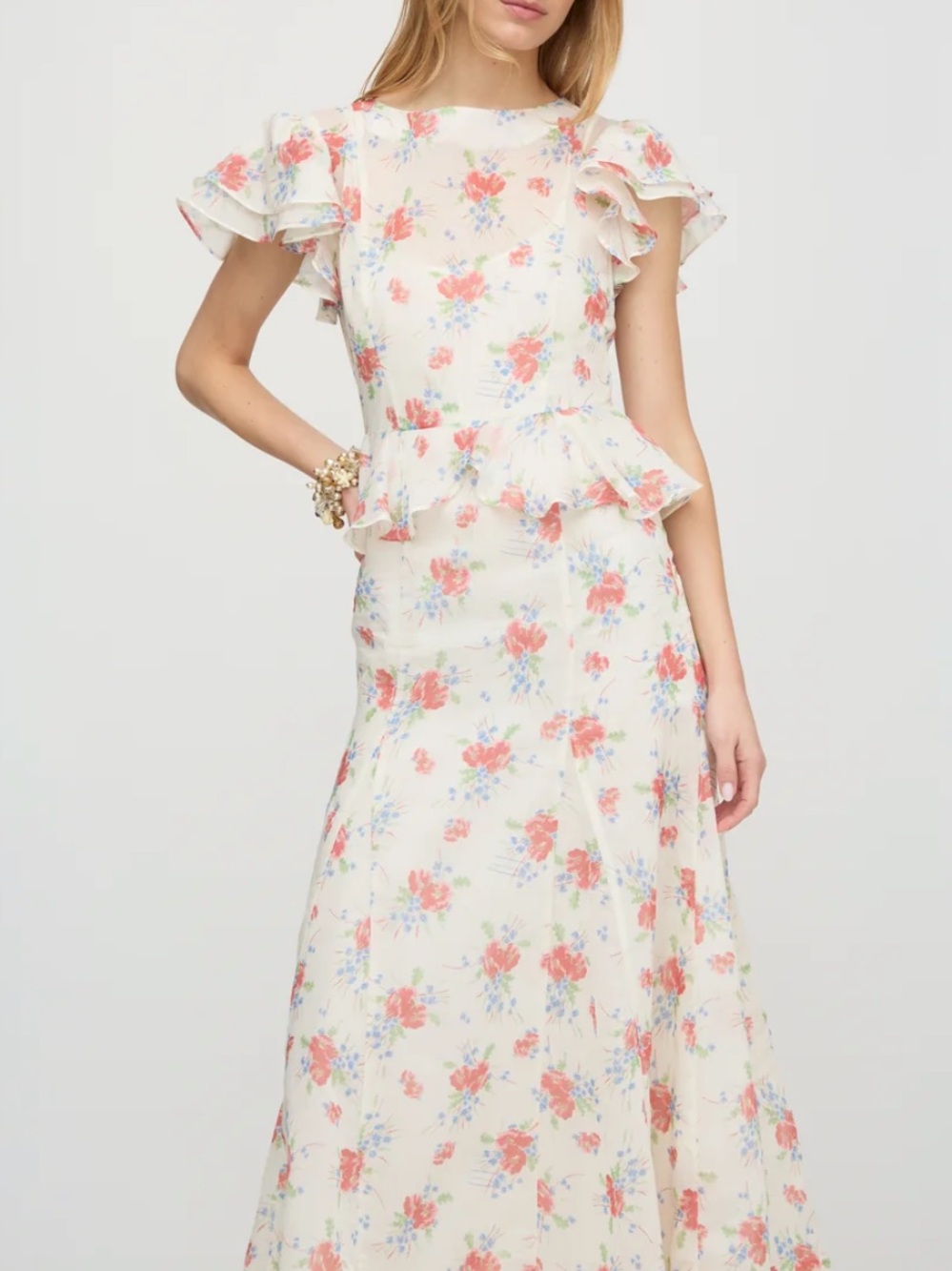 Hill house Halston Dress XXS | sunburst blossoms